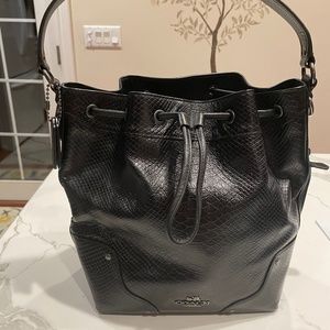 Coach Drawstring Bucket Shoulder Bag